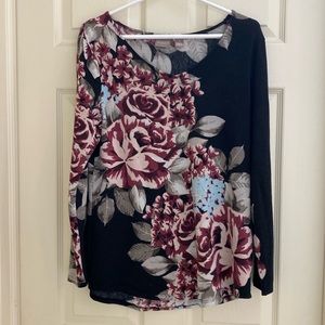 Chico’s Flowered Tunic Size 1